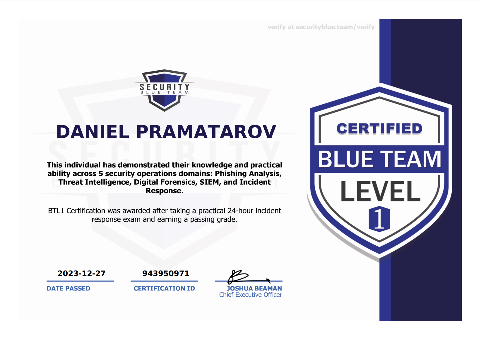 BTL1 CERT